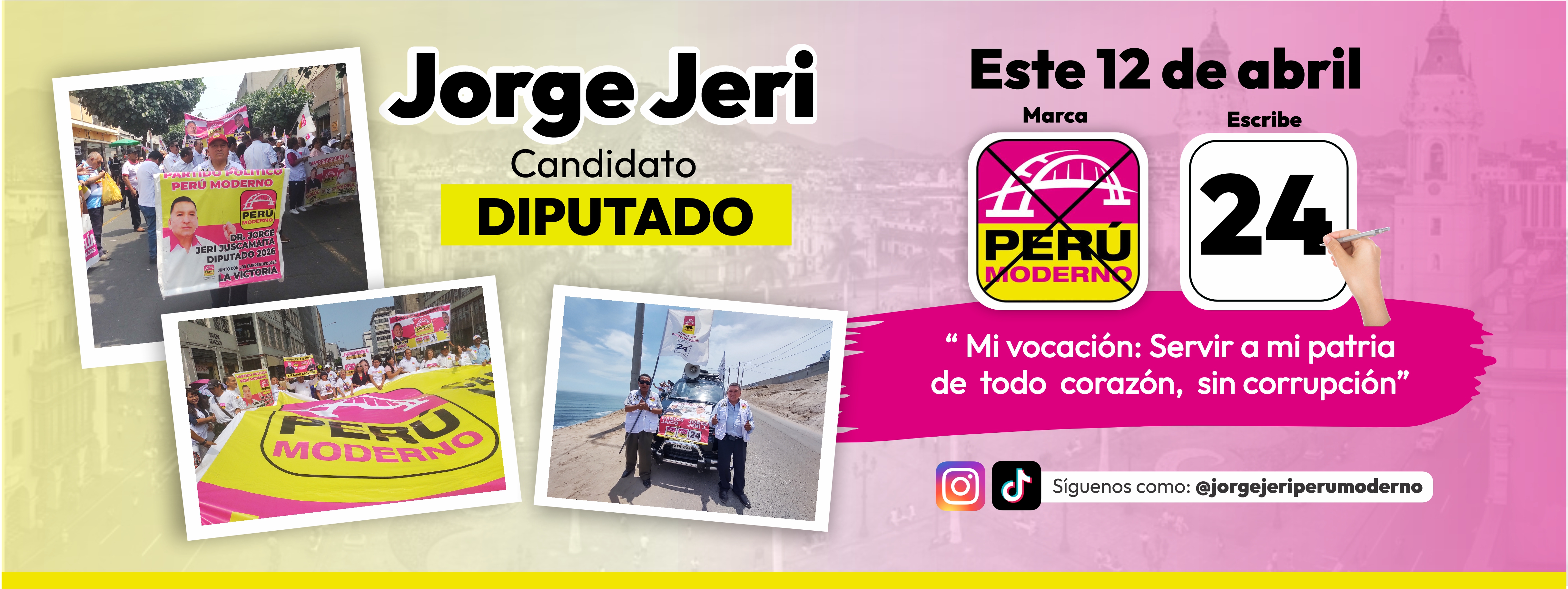 Portada política de Jorge Jeri